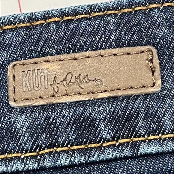 KUT FROM THE KLOTH "Reese" Ankle Straight Whisker/Fade 5 Pocket Weekend Jeans 8 - Picture 8 of 16